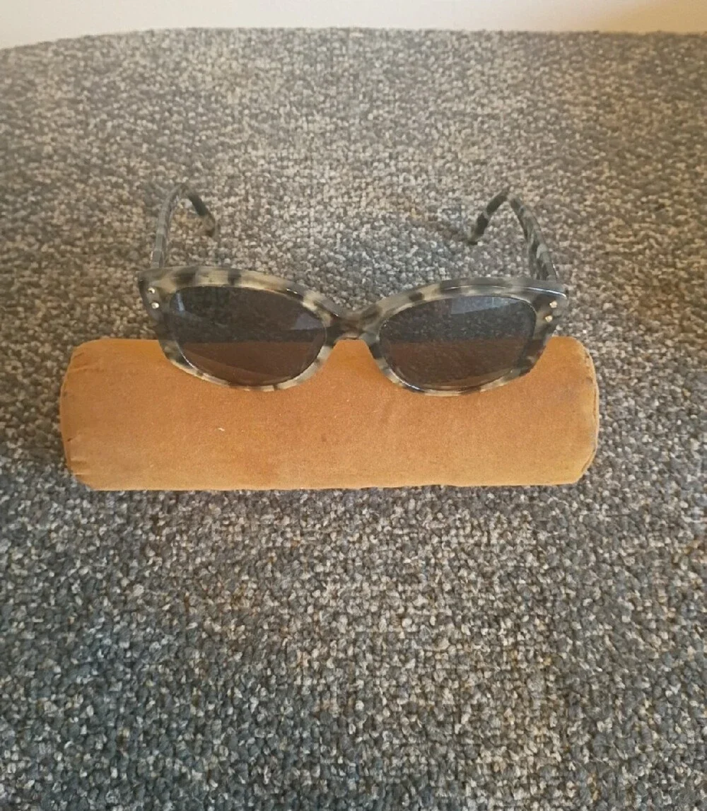 Michael Kors Gray Tortoiseshell Logo Sunglasses Frames ONLY